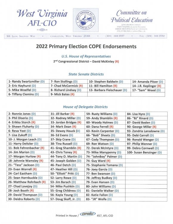 2022 Primary Election WV AFL-CIO COPE Endorsements.jpg
